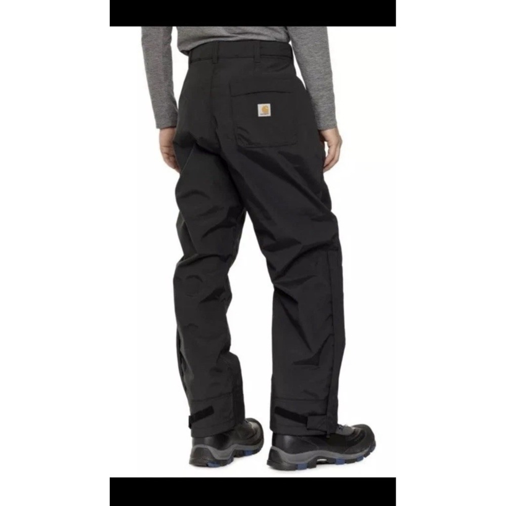 NWT CARHARTT Sz XL Short Storm Defender Loose Waterproof Heavyweight Pants Black - Picture 15 of 15